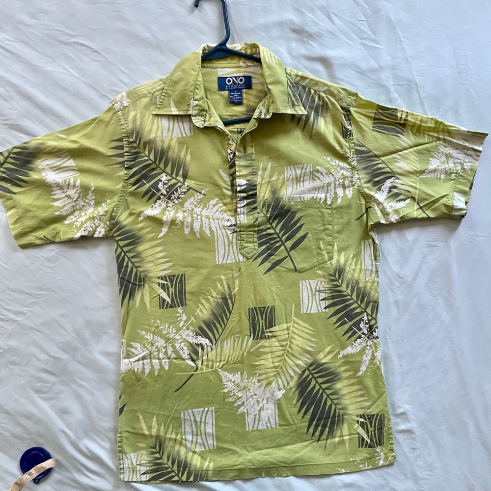 Ono & Company by Liberty House Sm. Men’s “Grass” Aloha Shirt
